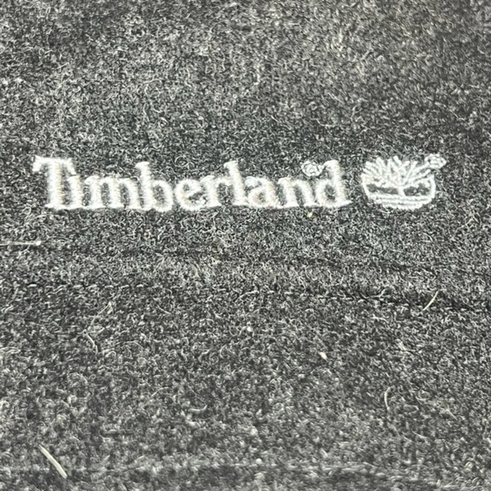 Timberland Men Small Black Wool Blend Logo Quilted Liner Collar Full Zip‎ Jacket